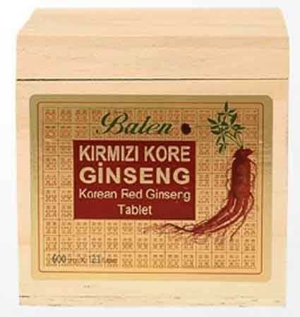 Balen Kırmızı Kore Ginseng Tablet 600 mg x 120