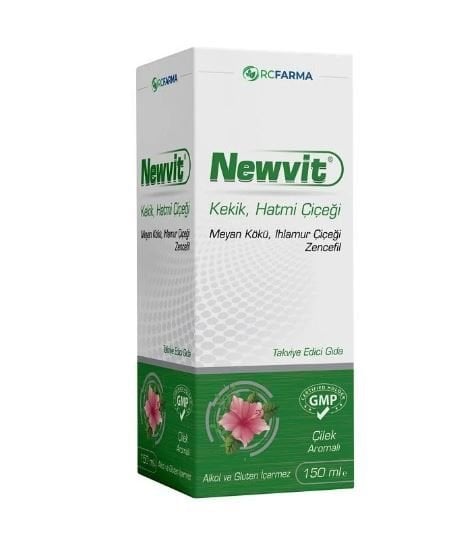 Newvit Kekik Hatmi Çiçeği İçeren Çilek Aromalı Takviye Edici Gıda 150 ml