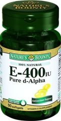 Nature's Bounty Vitamin E-400 IU  50 Softjel